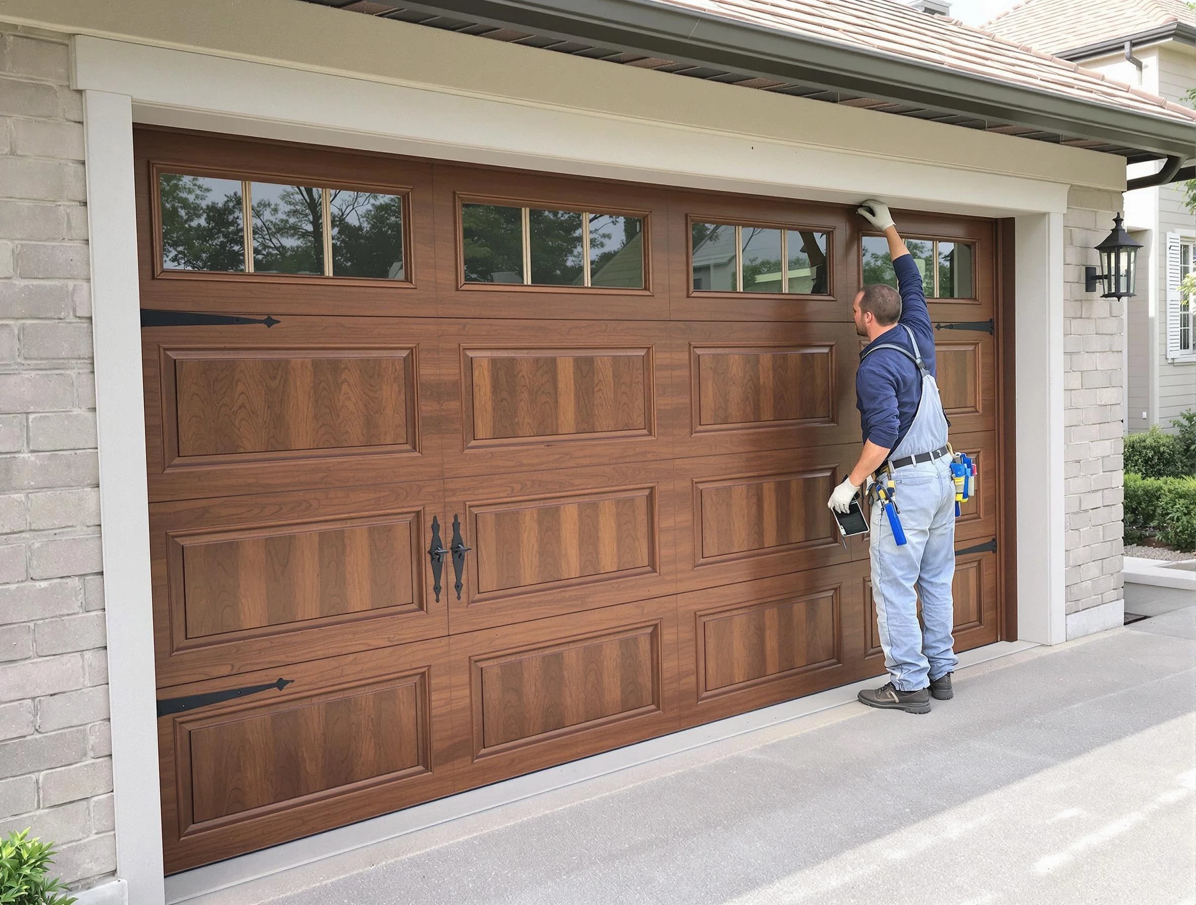 Custom garage door showcase by Framingham Garage Door Repair in Framingham