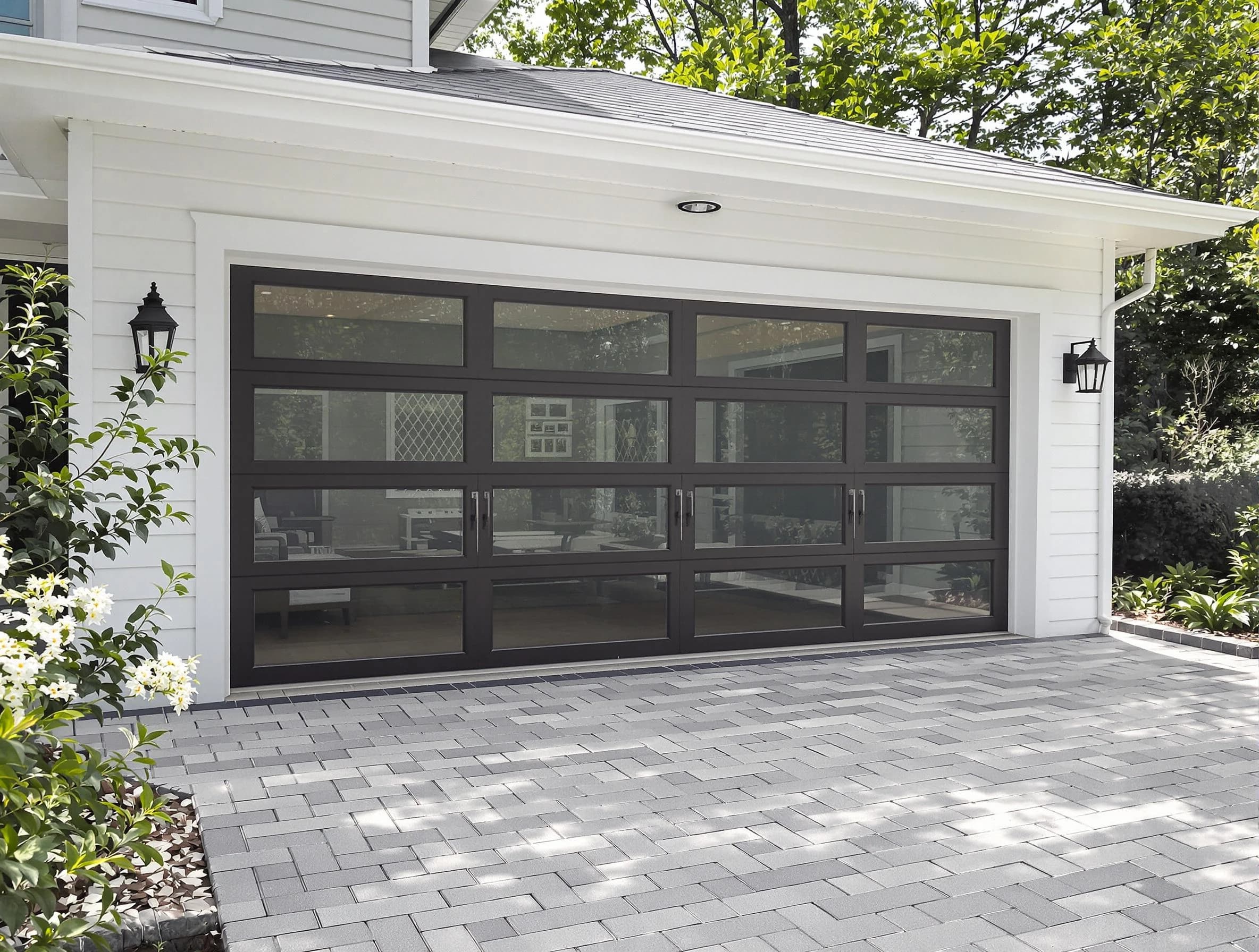 Framingham Garage Door Repair design specialist presenting custom garage door options to Framingham homeowner