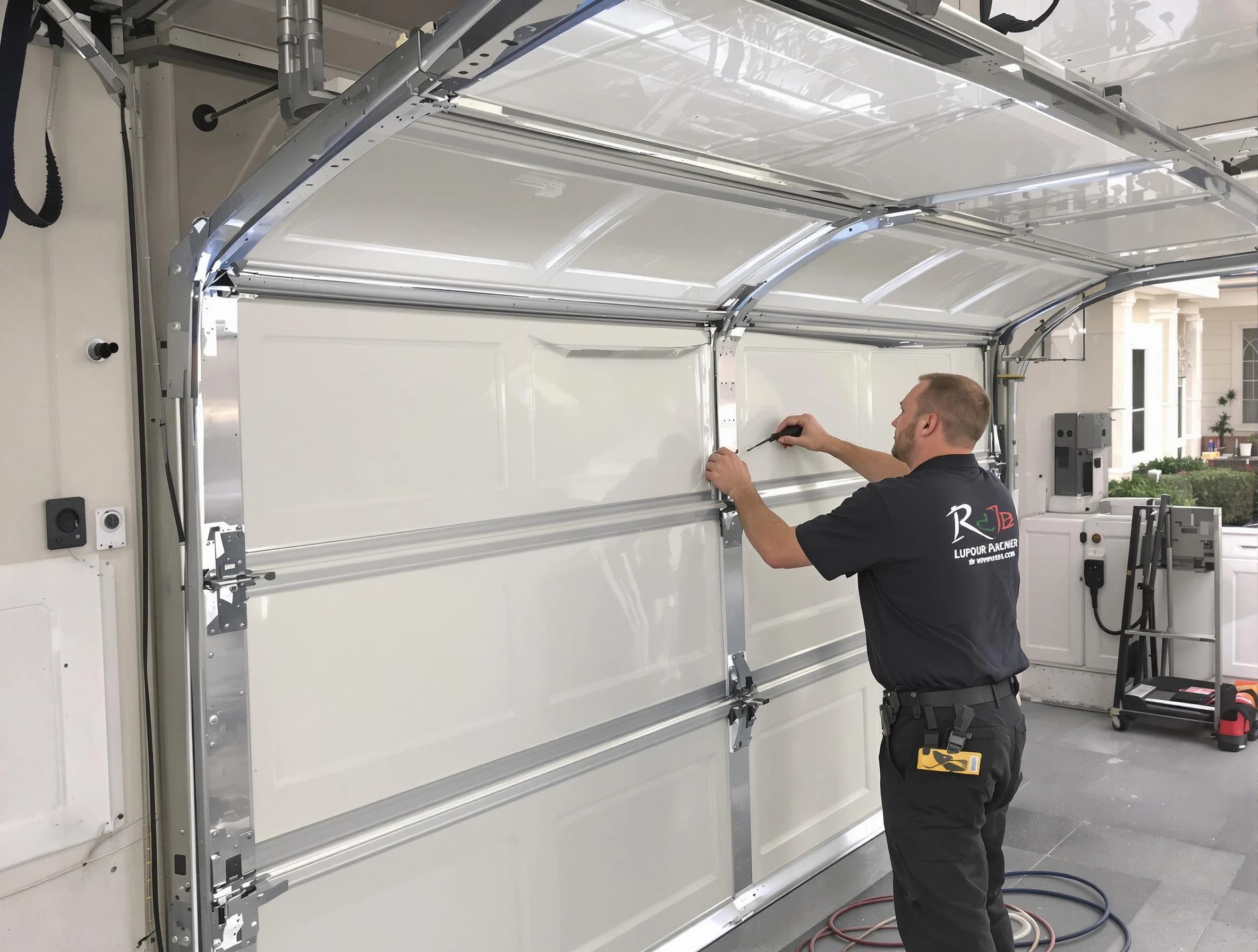 Framingham Garage Door Repair professional performing panel repair in Framingham