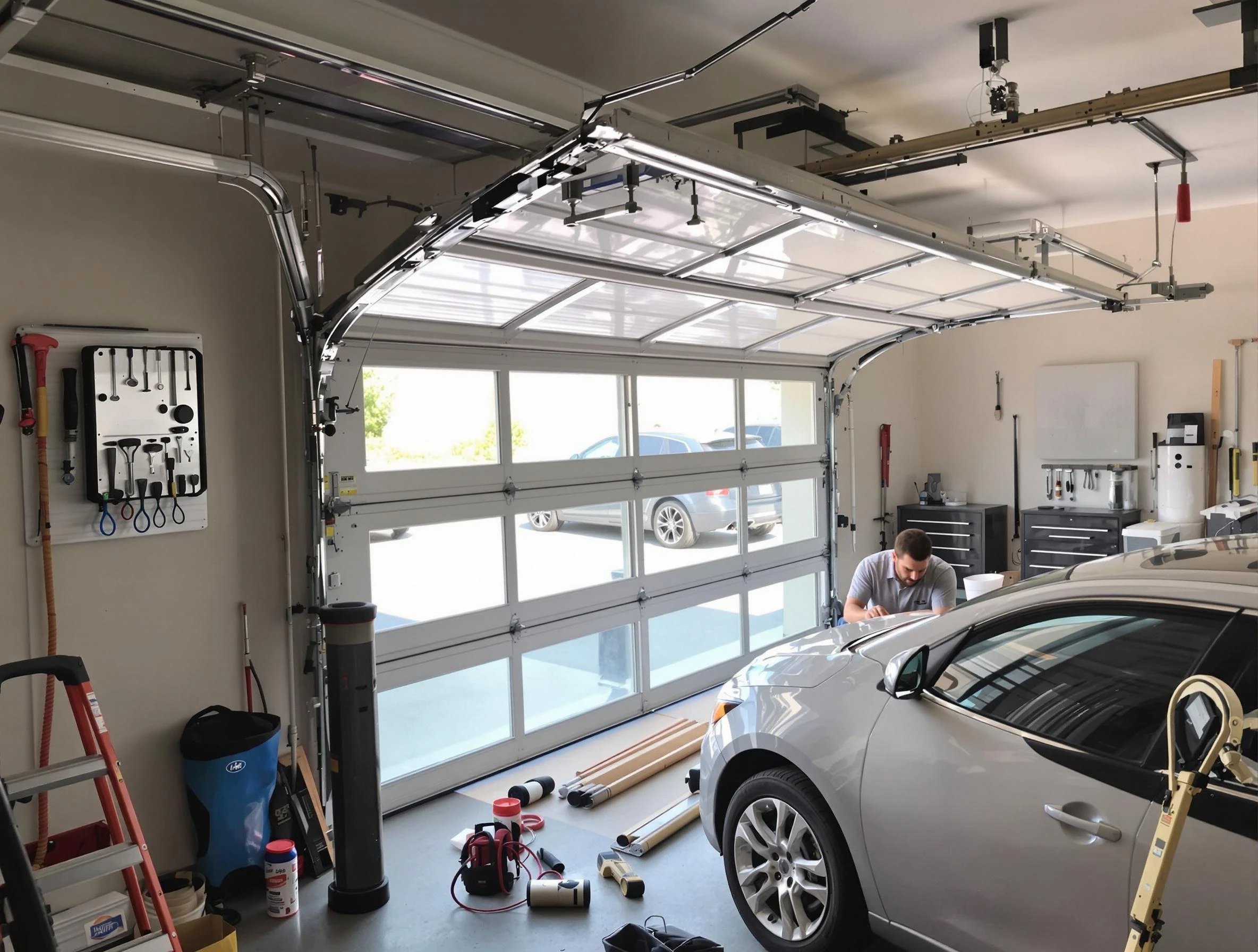 Garage door noise reduction service by Framingham Garage Door Repair in Framingham