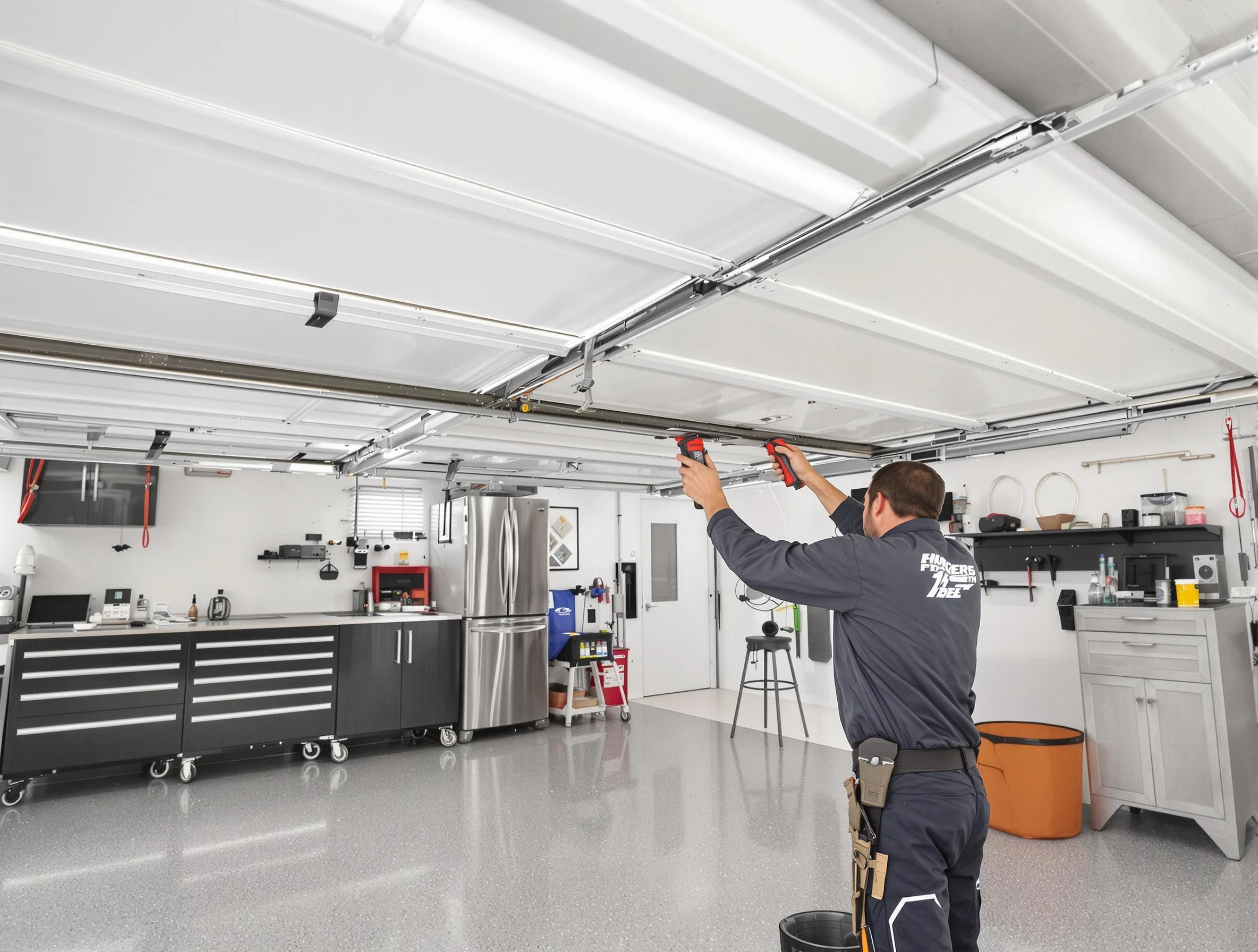 Overhead garage door repair service by Framingham Garage Door Repair in Framingham